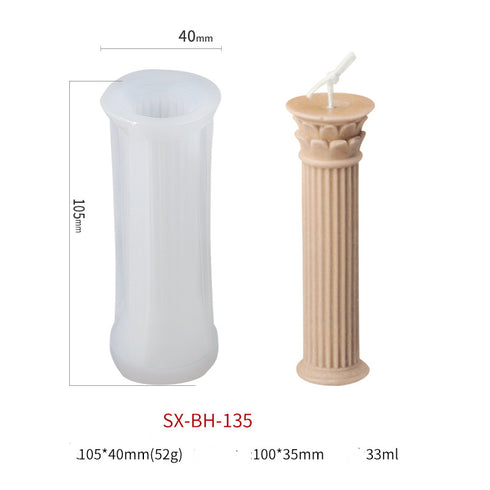 Roman Column Scented Candle Mold - ROUTINE FASHION